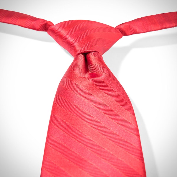 Ruby Valentino Striped Pre-Tied Tie