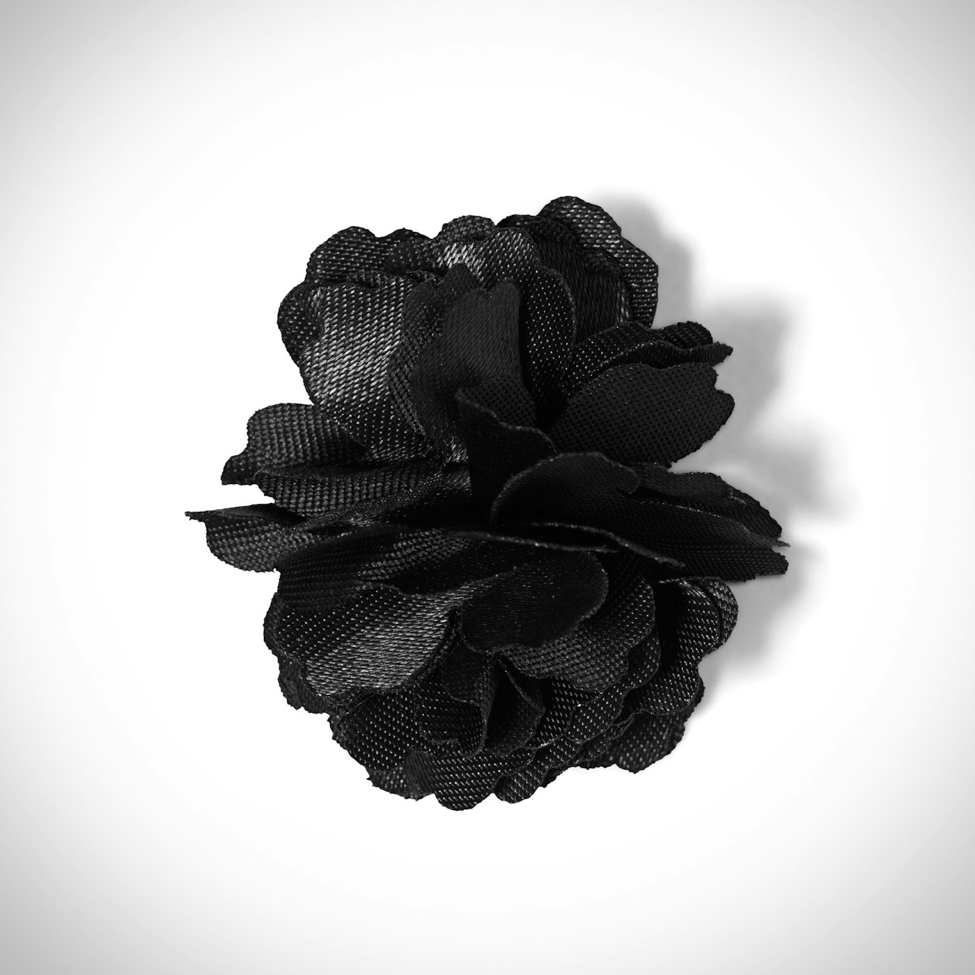 Black Carnation Lapel Pin