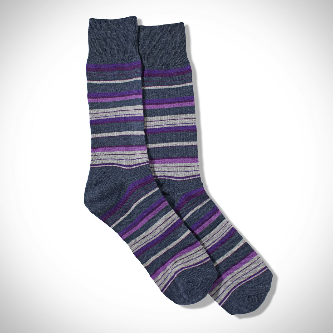 Purple Micro Stripe Socks