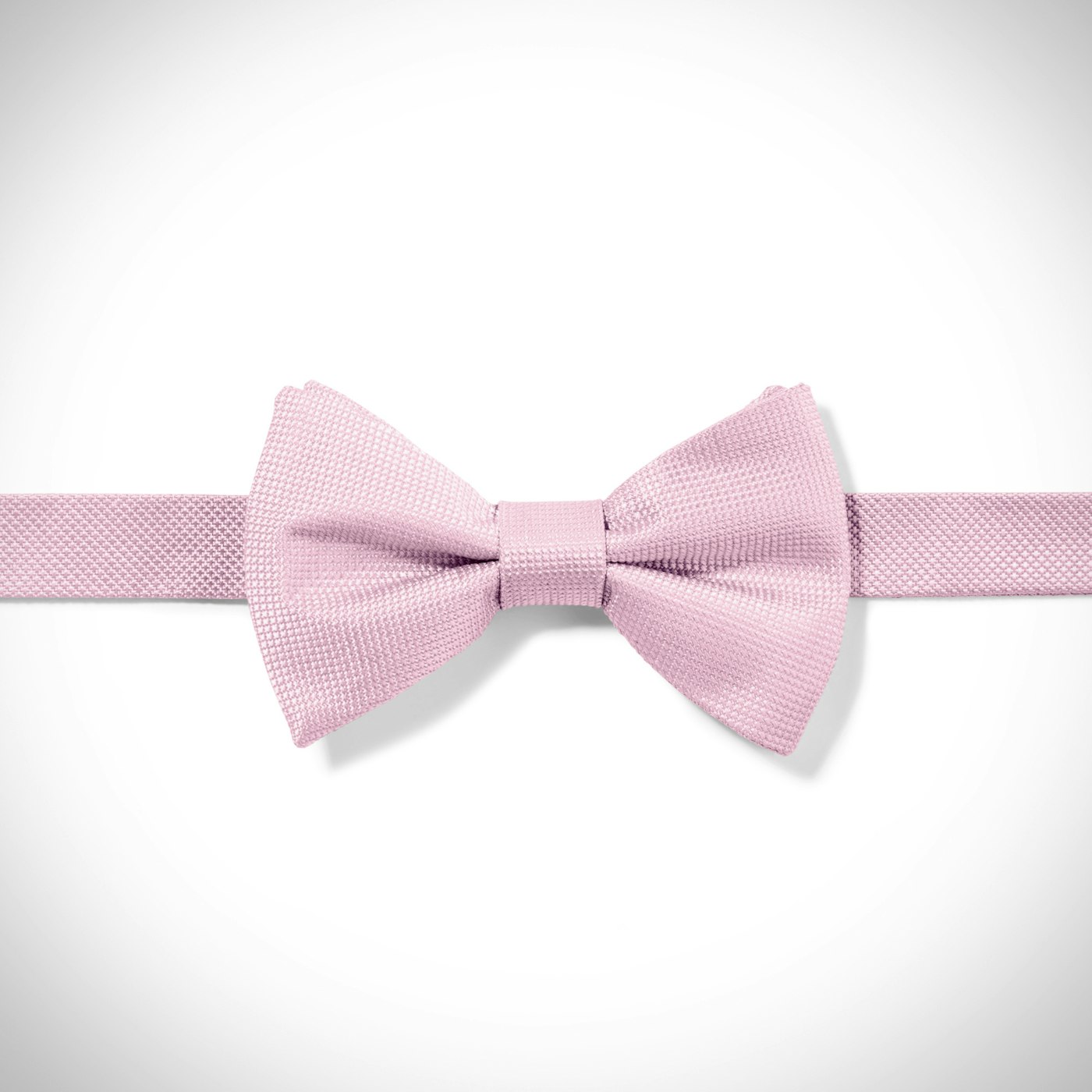 Pink Textured Micro Square Pre-Tied Bow Tie