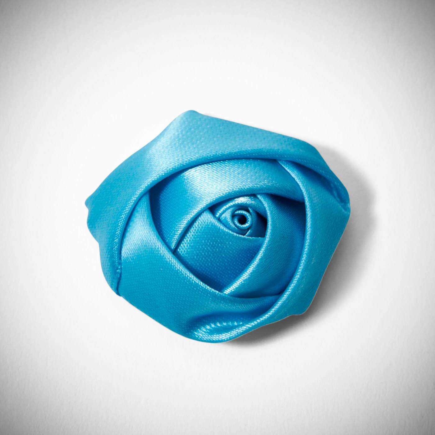 Aqua Rose Lapel Pin
