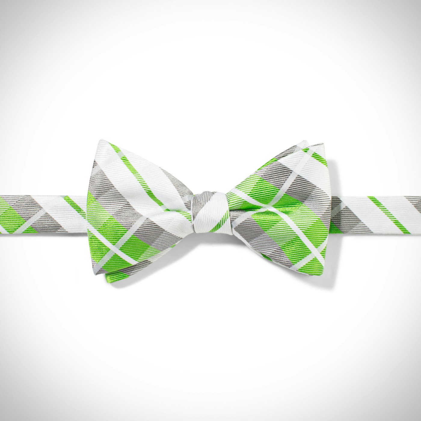 Kelly Green Oversized Plaid Pre-Tied Bow Tie