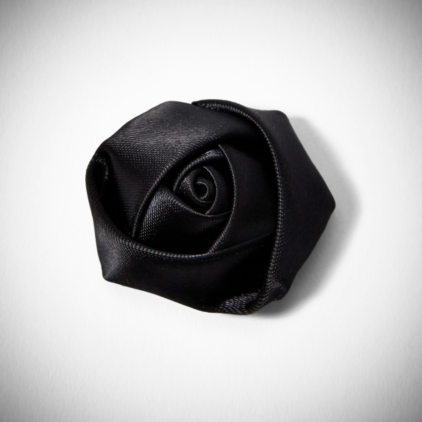 Black Rose Lapel Pin