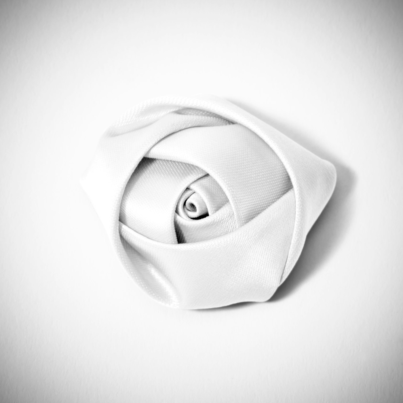 White Rose Lapel Pin