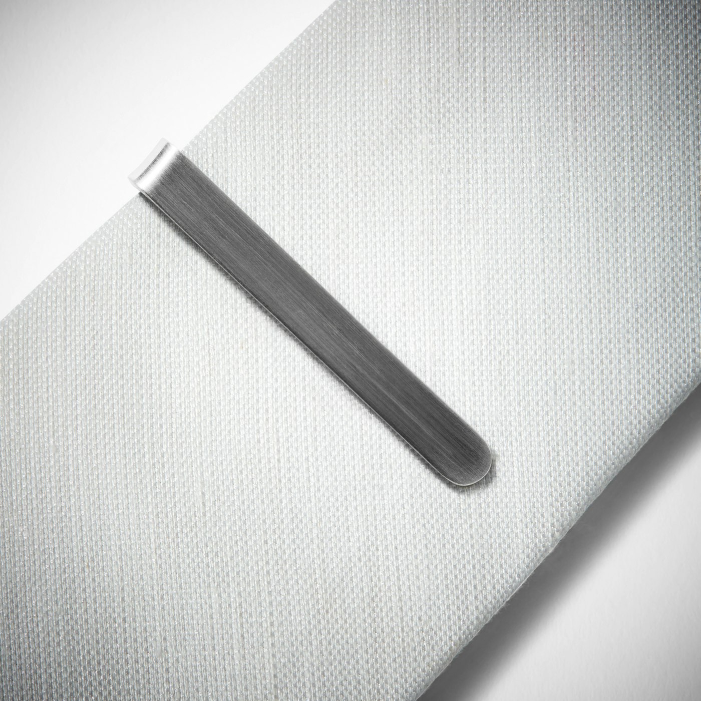 Brushed Silver Tie Bar