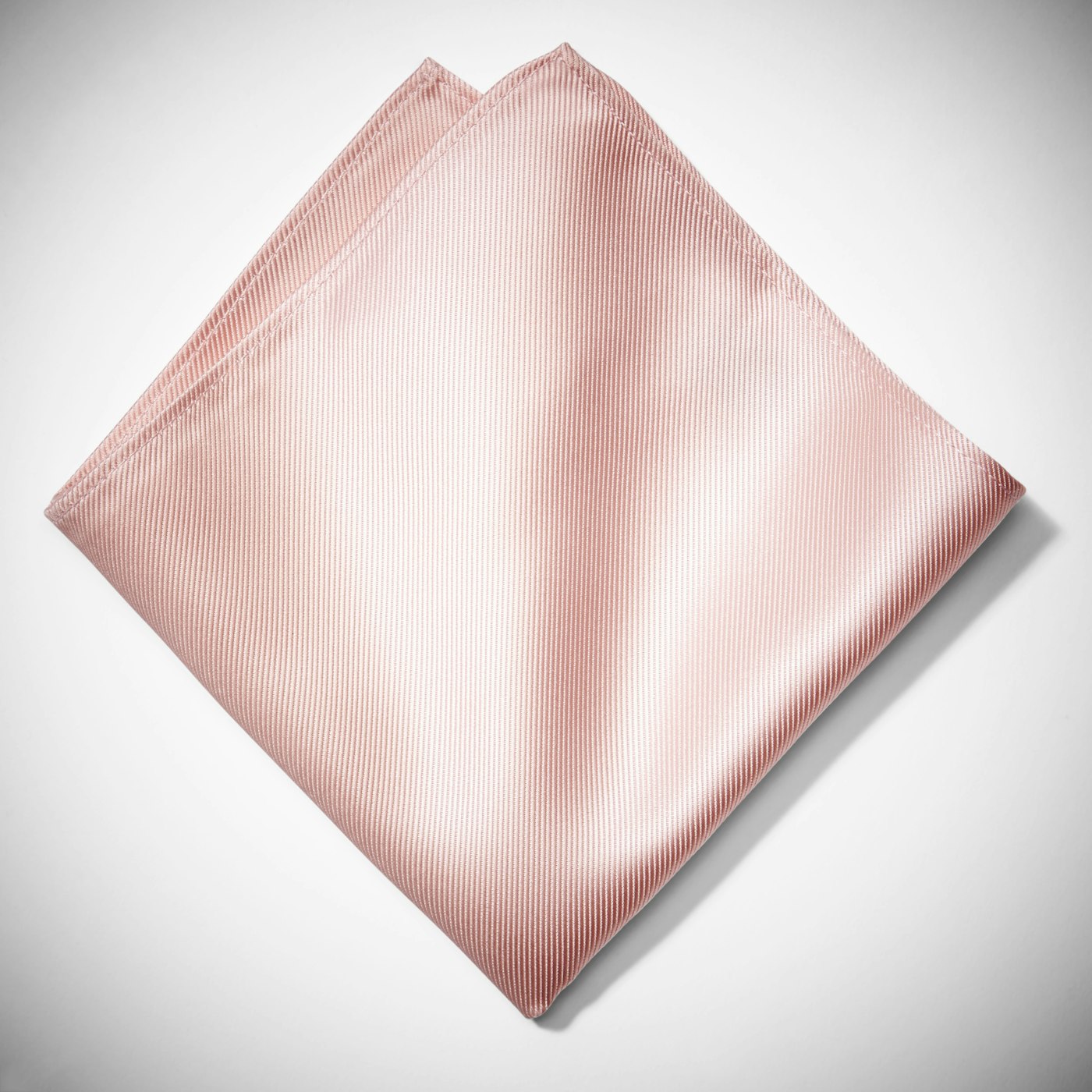 Blush Satin Pocket Square