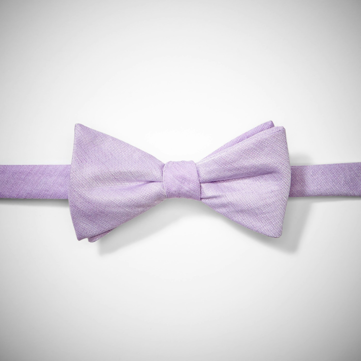 Lilac Linen Pre-Tied Bow Tie