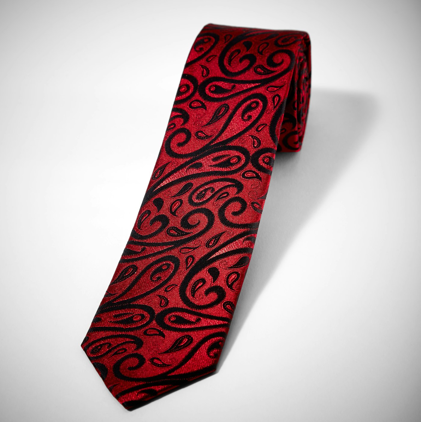 Wine Paisley Tie