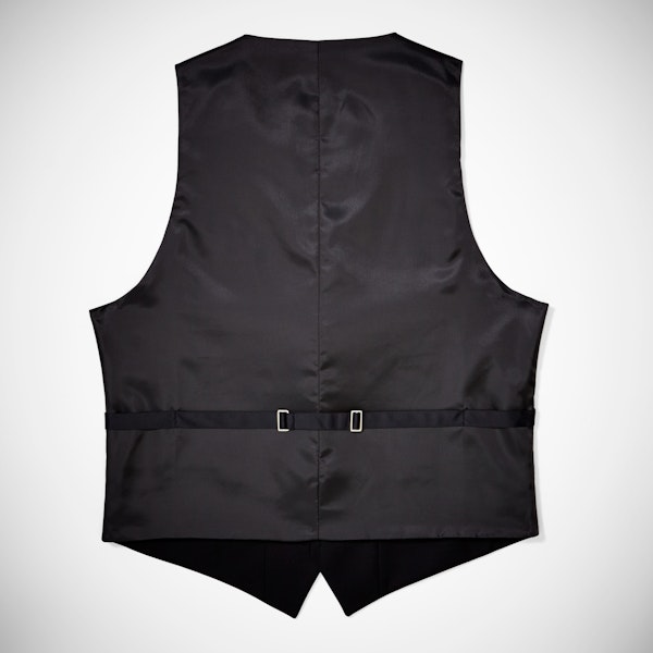 Black Tailored Tux Vest