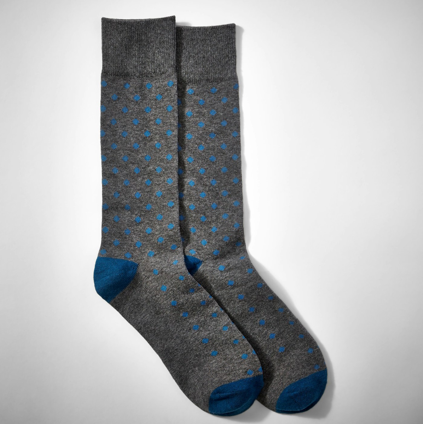 Blue Pin Dot Socks