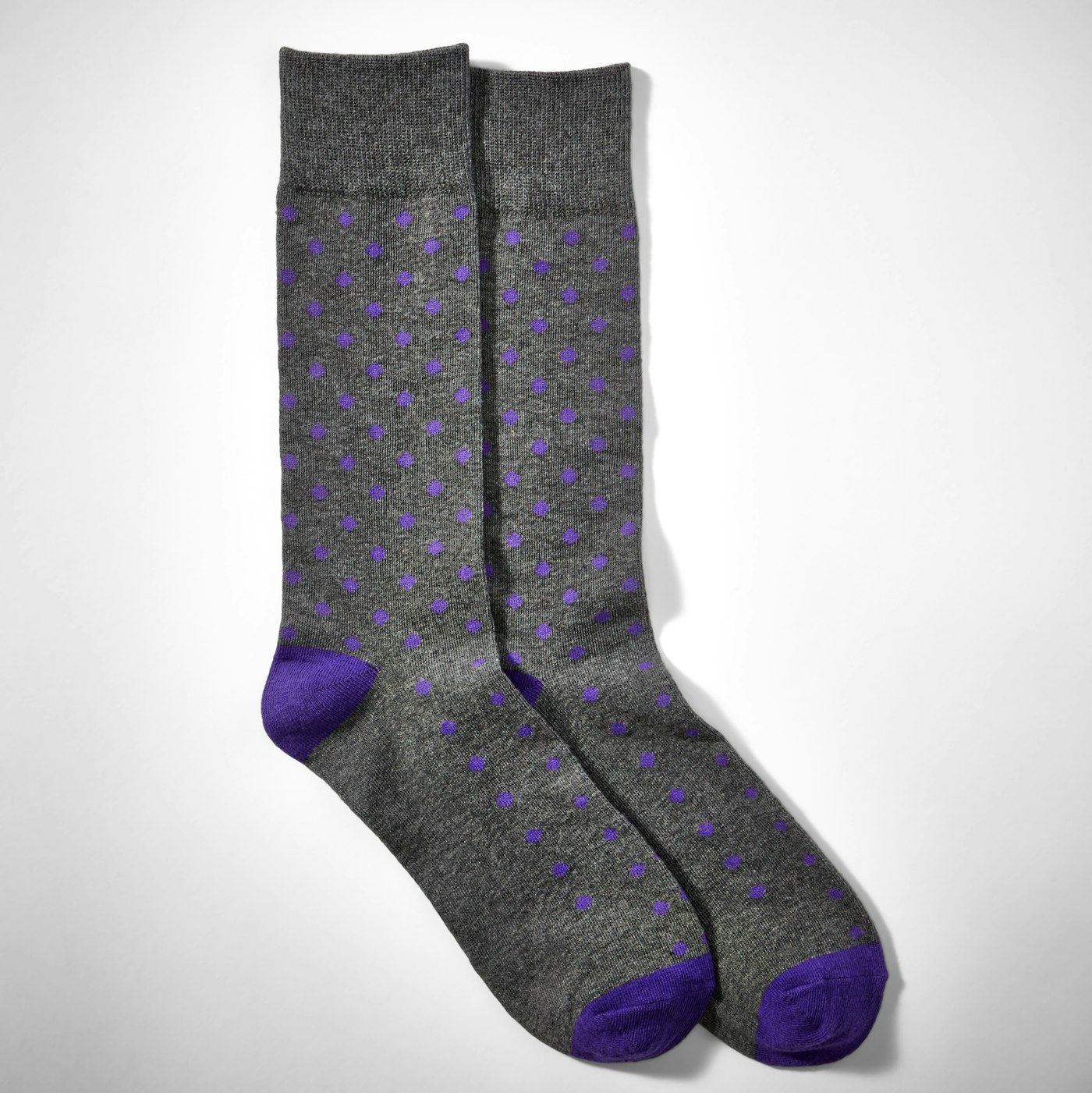 Royal Purple Pin Dot Socks