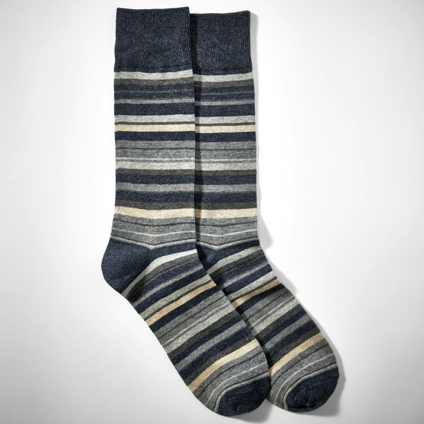 Gray Micro Stripe Socks