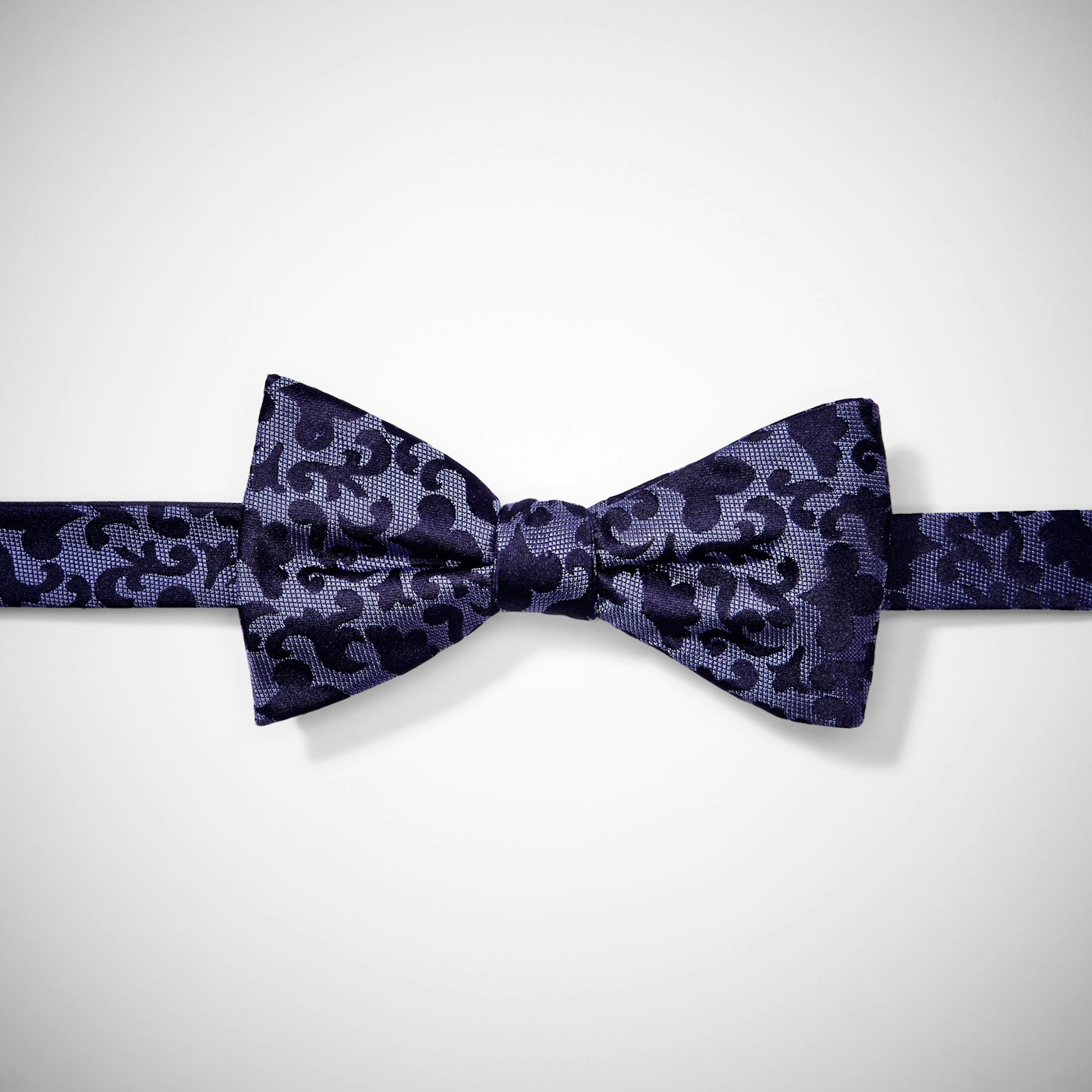 Purple Vintage Brocade Pre-Tied Bow Tie
