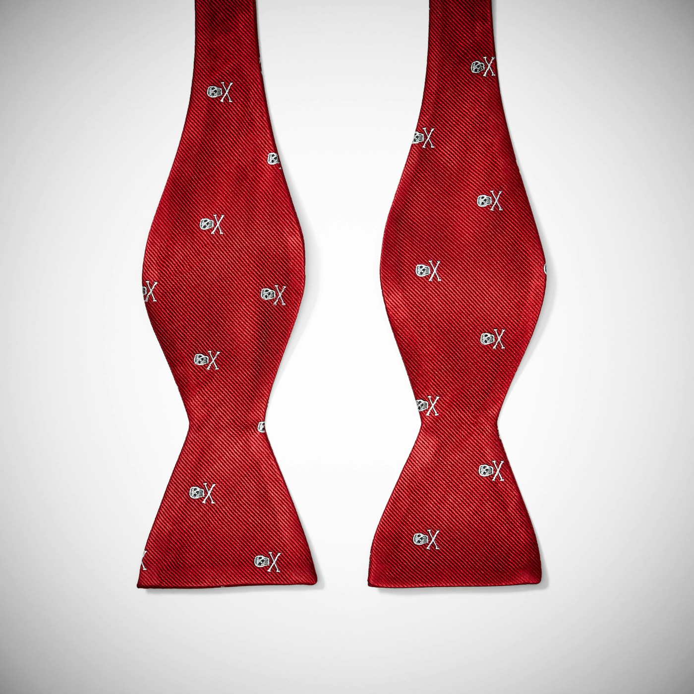 Red Skull and Crossbones Bow Tie