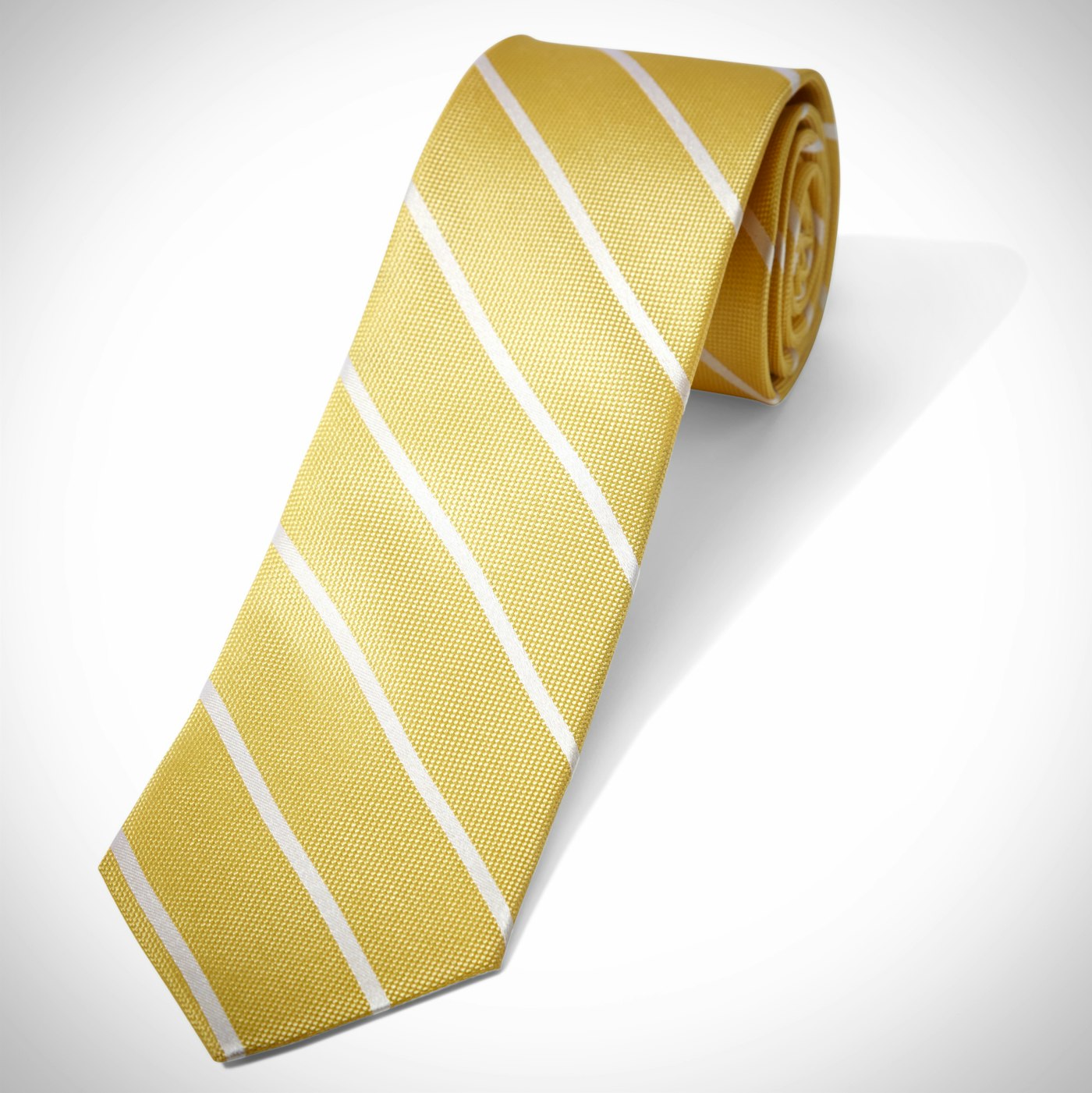 Yellow Thin Stripe Tie