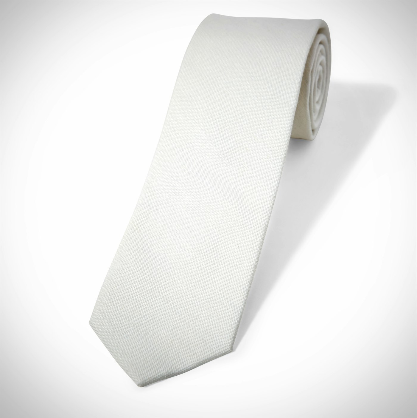 Ivory Linen Tie