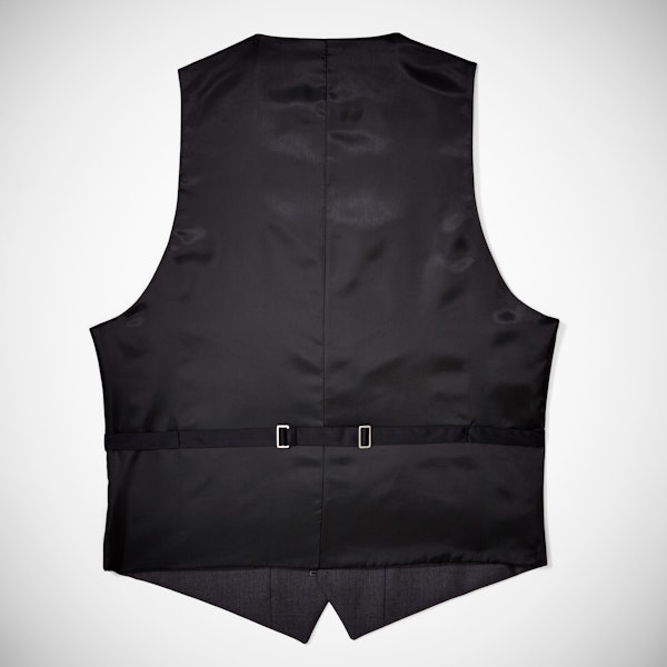 Charcoal Tailored Tux Vest