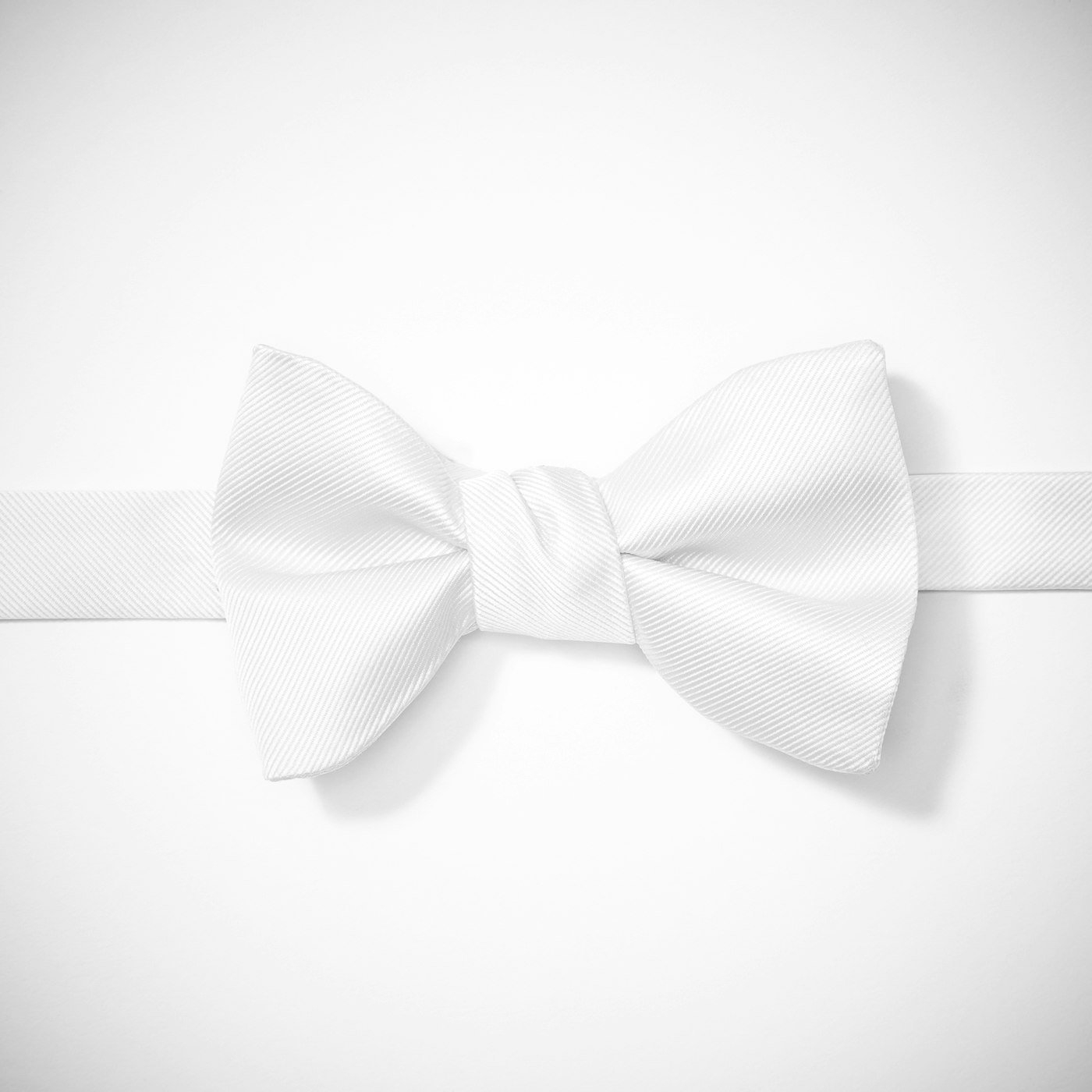 White Pre-Tied Bow Tie