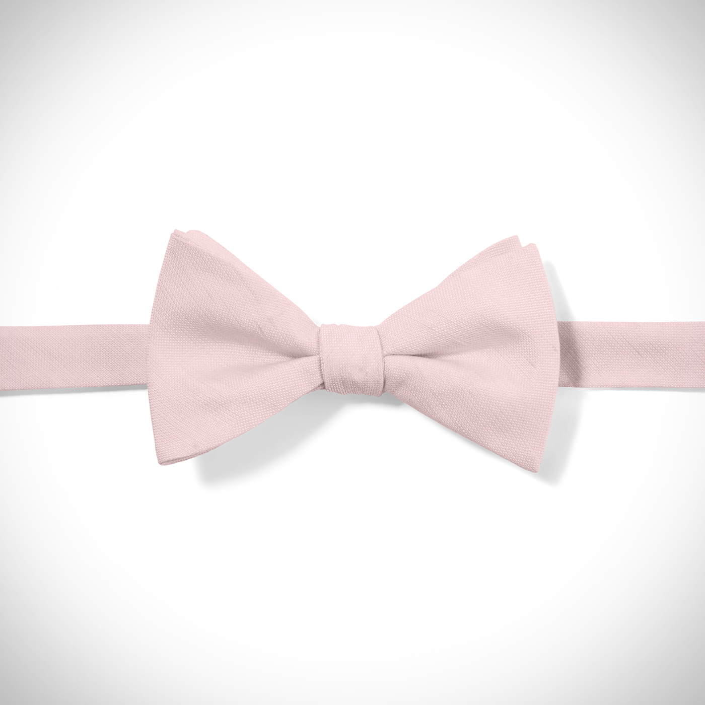 Pink Linen Pre-Tied Bow Tie