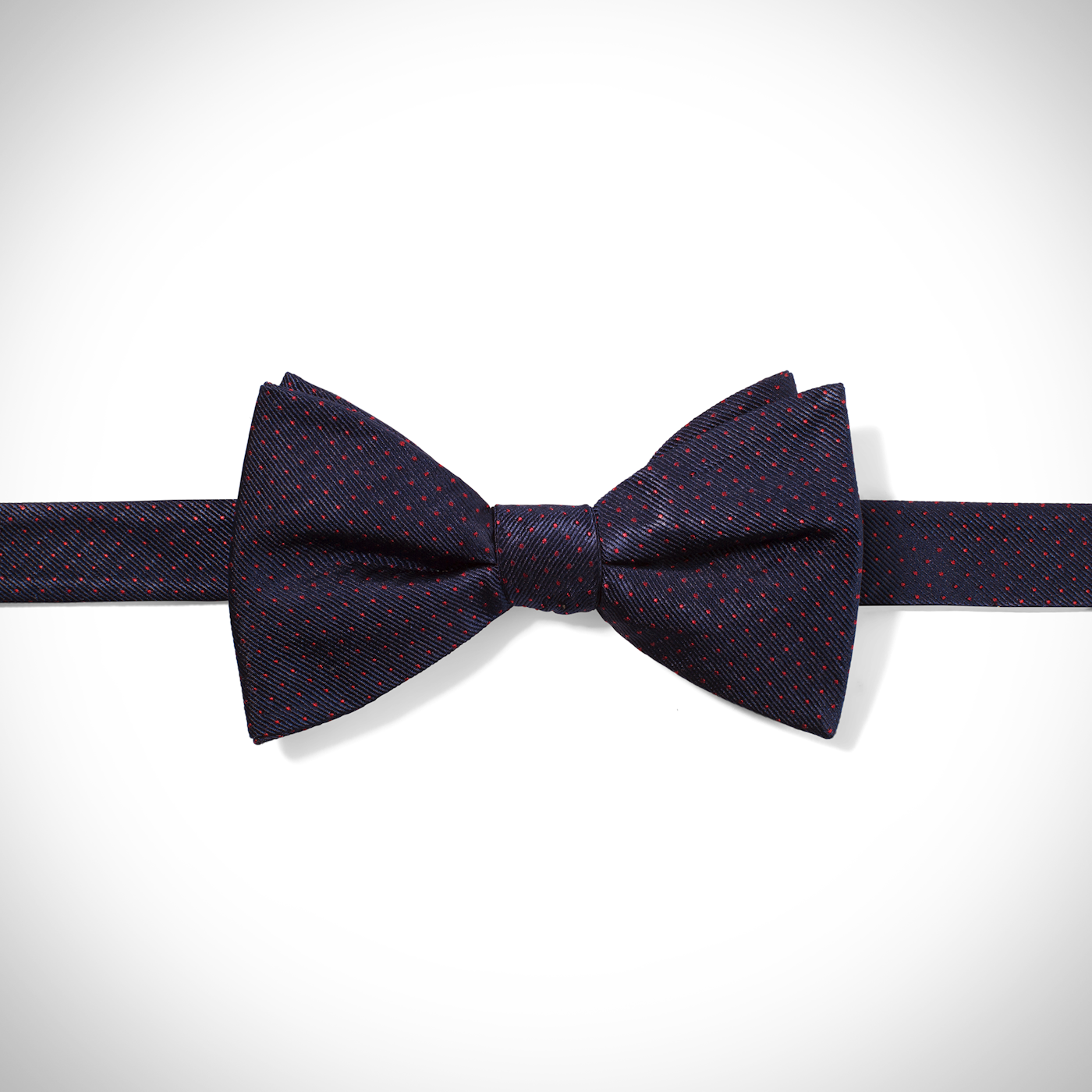 Blue and Red Pin Dot Tie