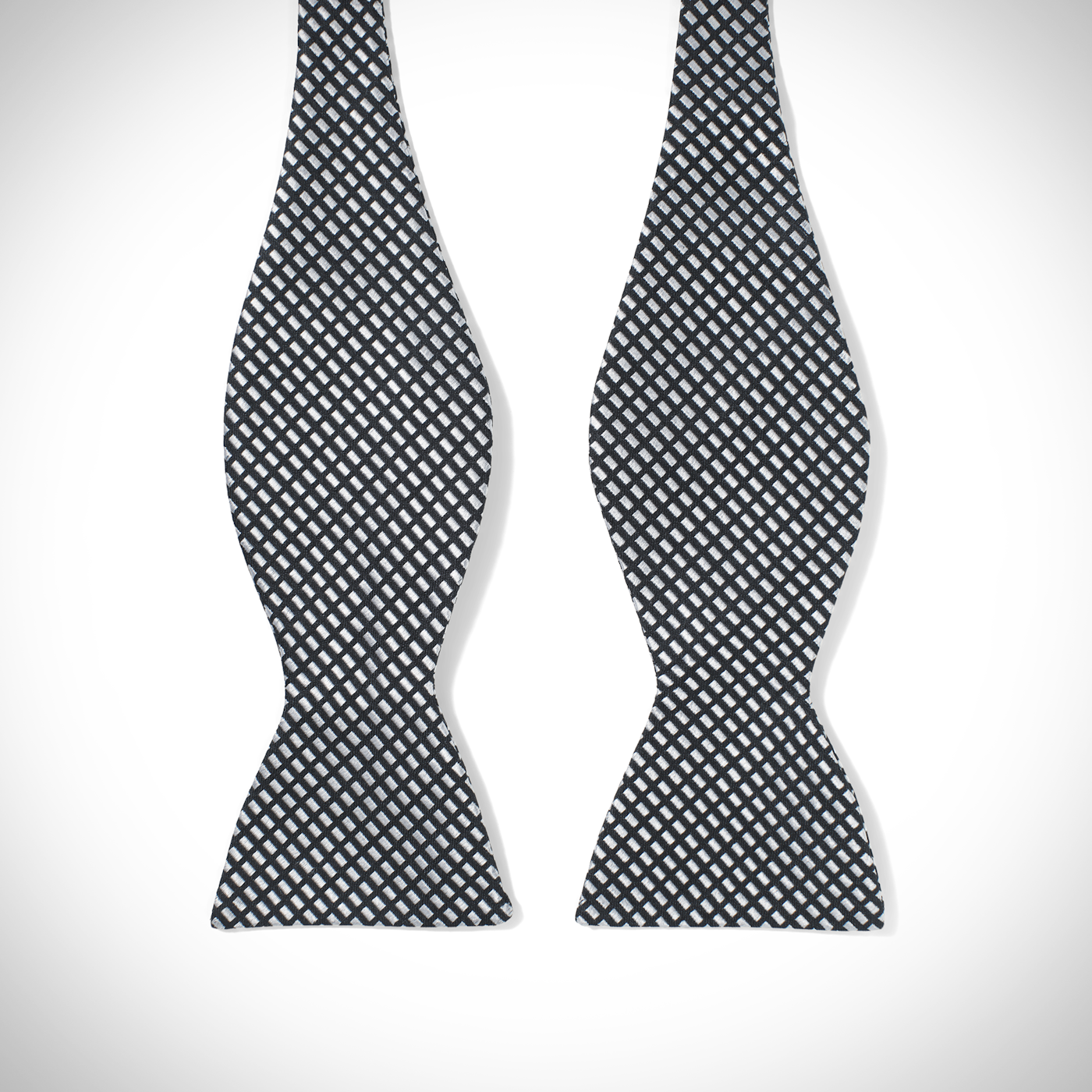 Black Diagonal Dobby Bow Tie