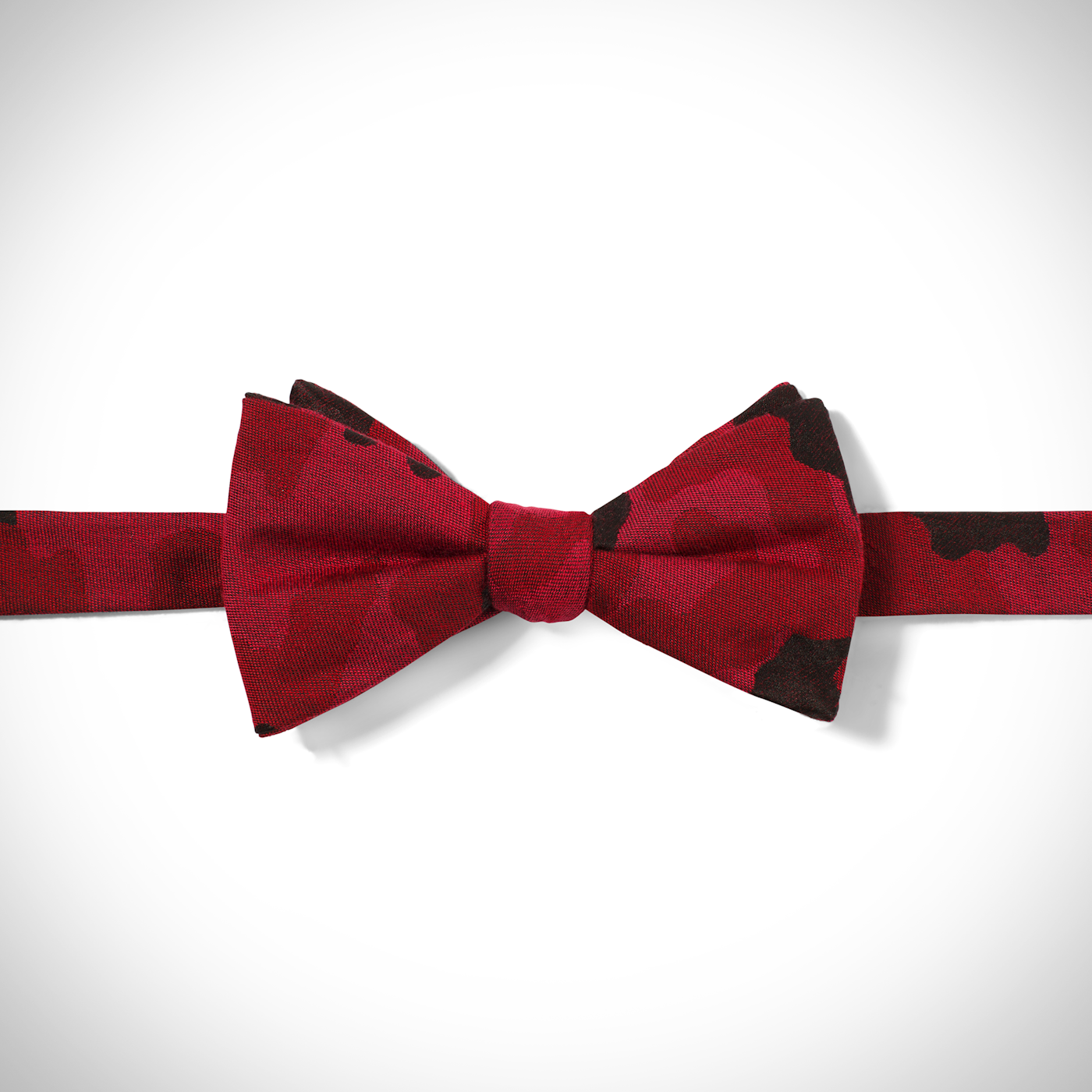 Wine Camo Pre-Tied Bow Tie