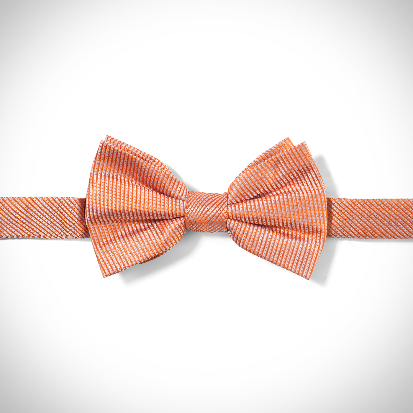 Orange Dobby Pre-Tied Bow Tie