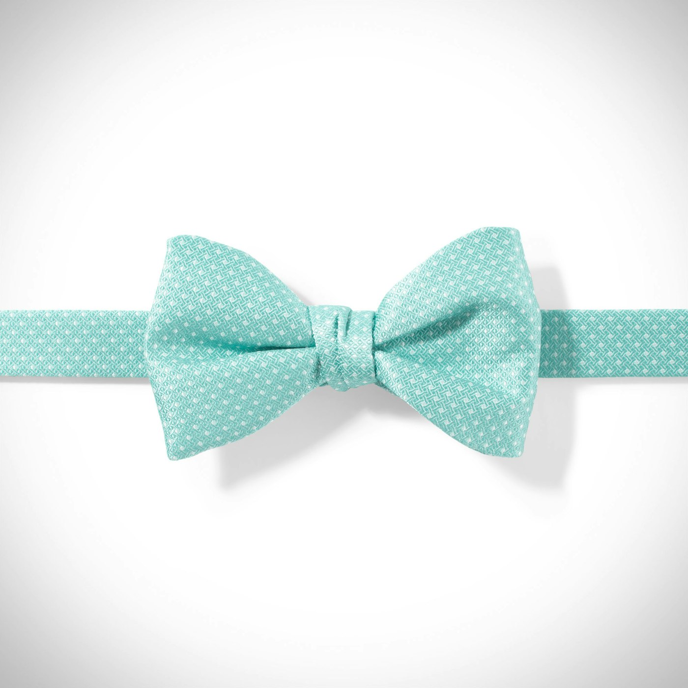 Tiffany Blue and White Pin Dot Pre-Tied Bow Tie