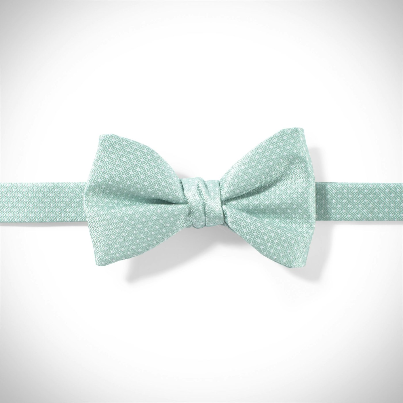 Mint and White Pin Dot Pre-Tied Bow Tie