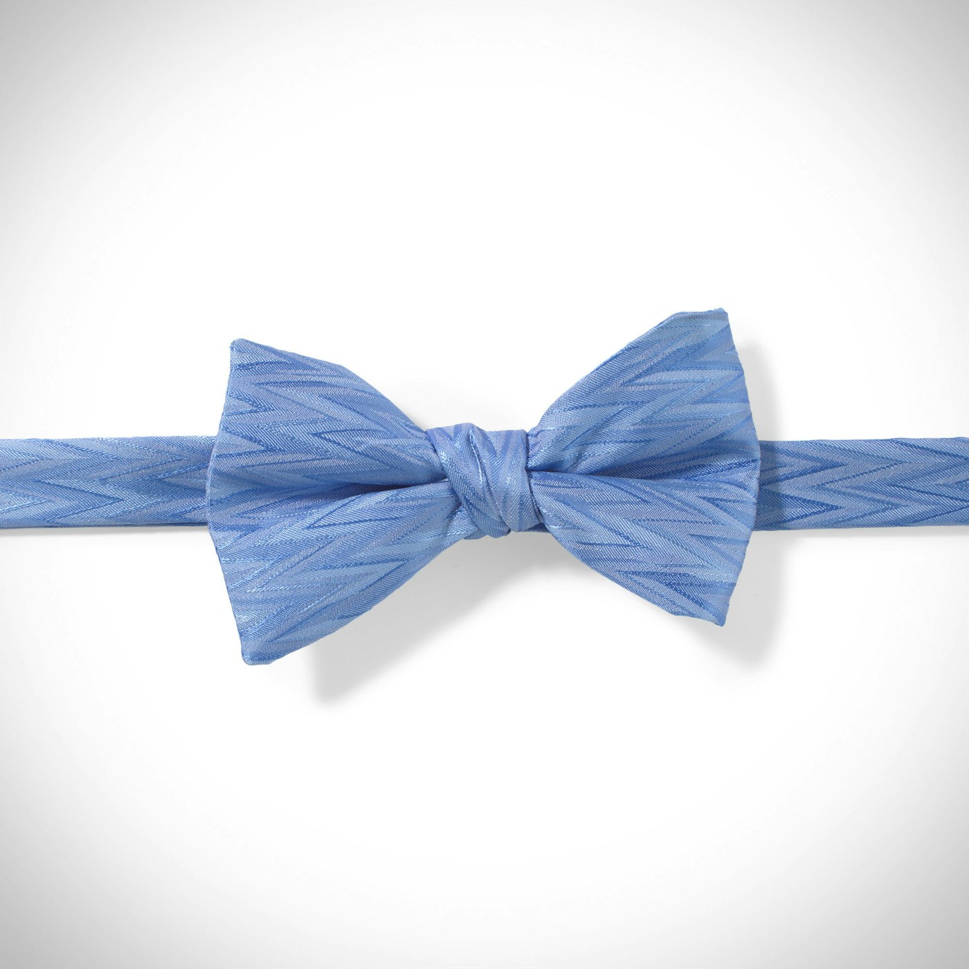 Cornflower Zig Zag Pre-Tied Bow Tie