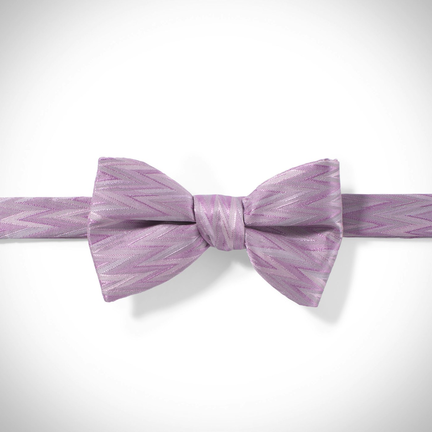 Lavender Zig Zag Pre-Tied Bow Tie
