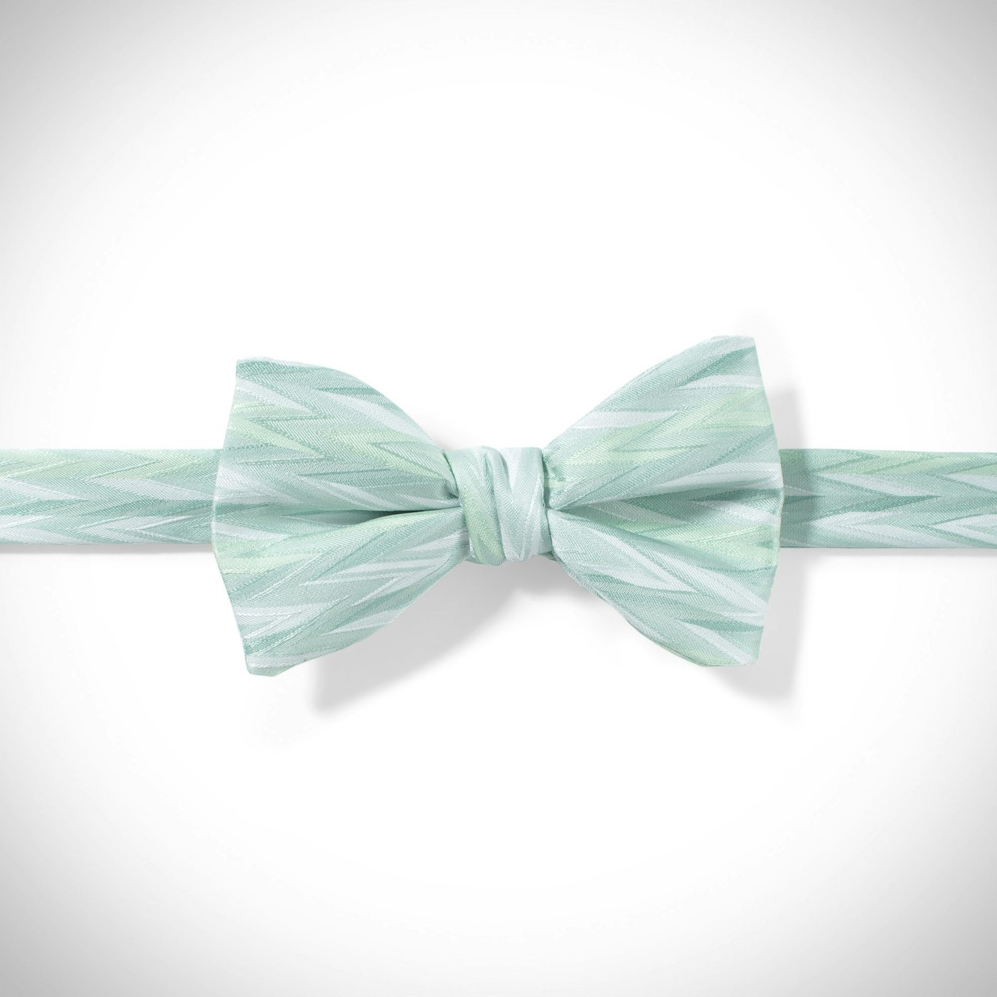 Mint Zig Zag Pre-Tied Bow Tie