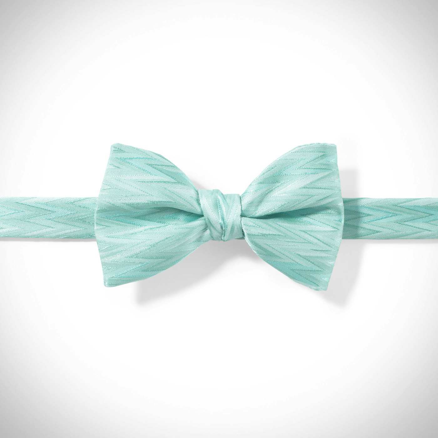 Pre-Tied Tiffany Blue Zig Zag Bow Tie