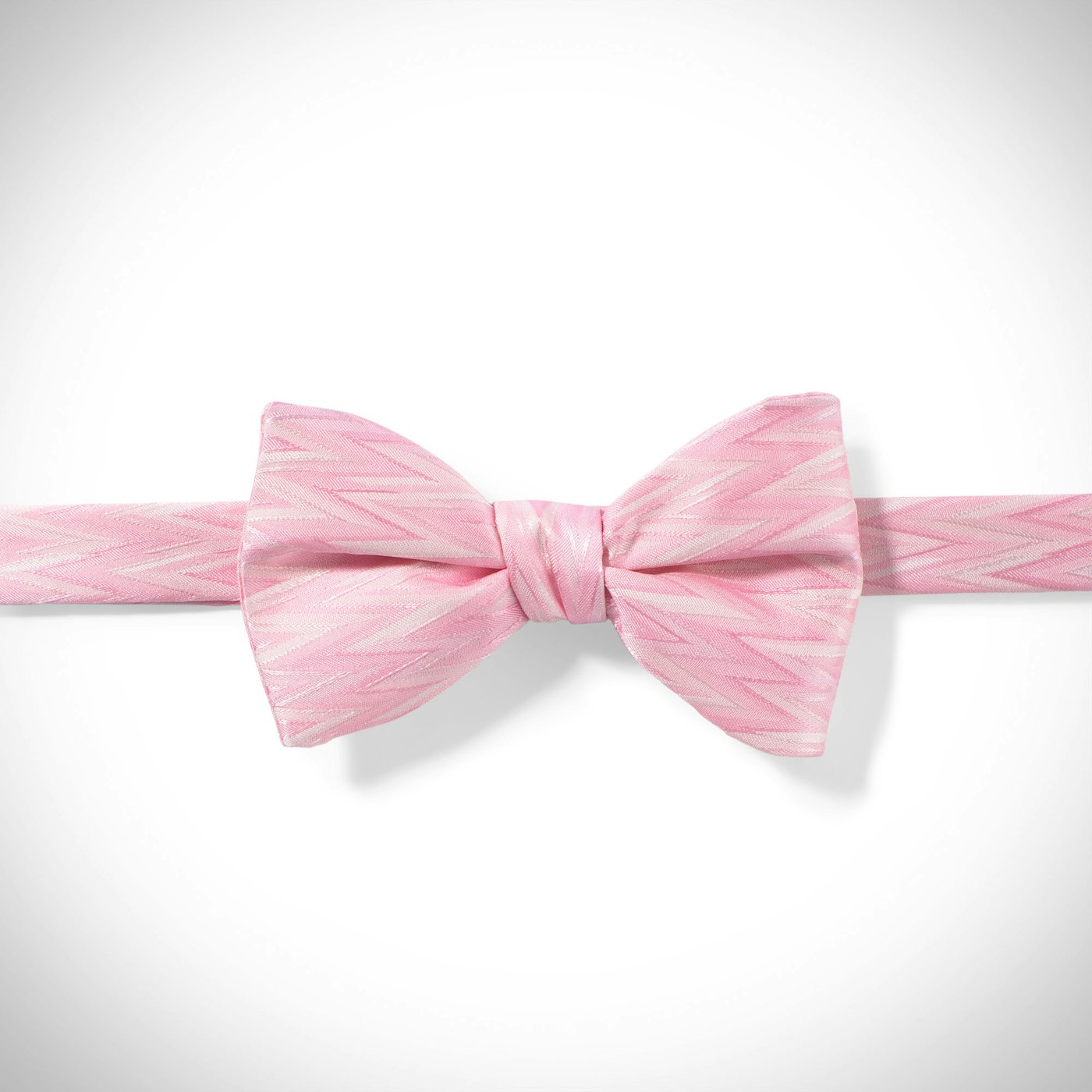 Tickled-Pink Zig Zag Pre-Tied Bow Tie