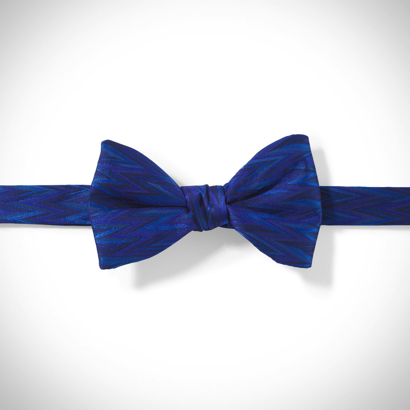 Royal Blue Zig Zag Pre-Tied Bow Tie