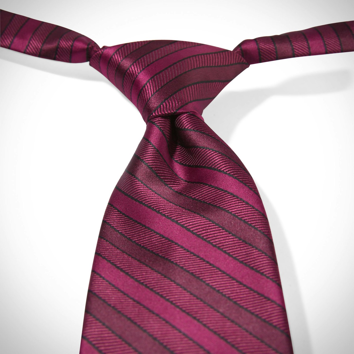 Wine-Sangria Pre-Tied Striped Tie