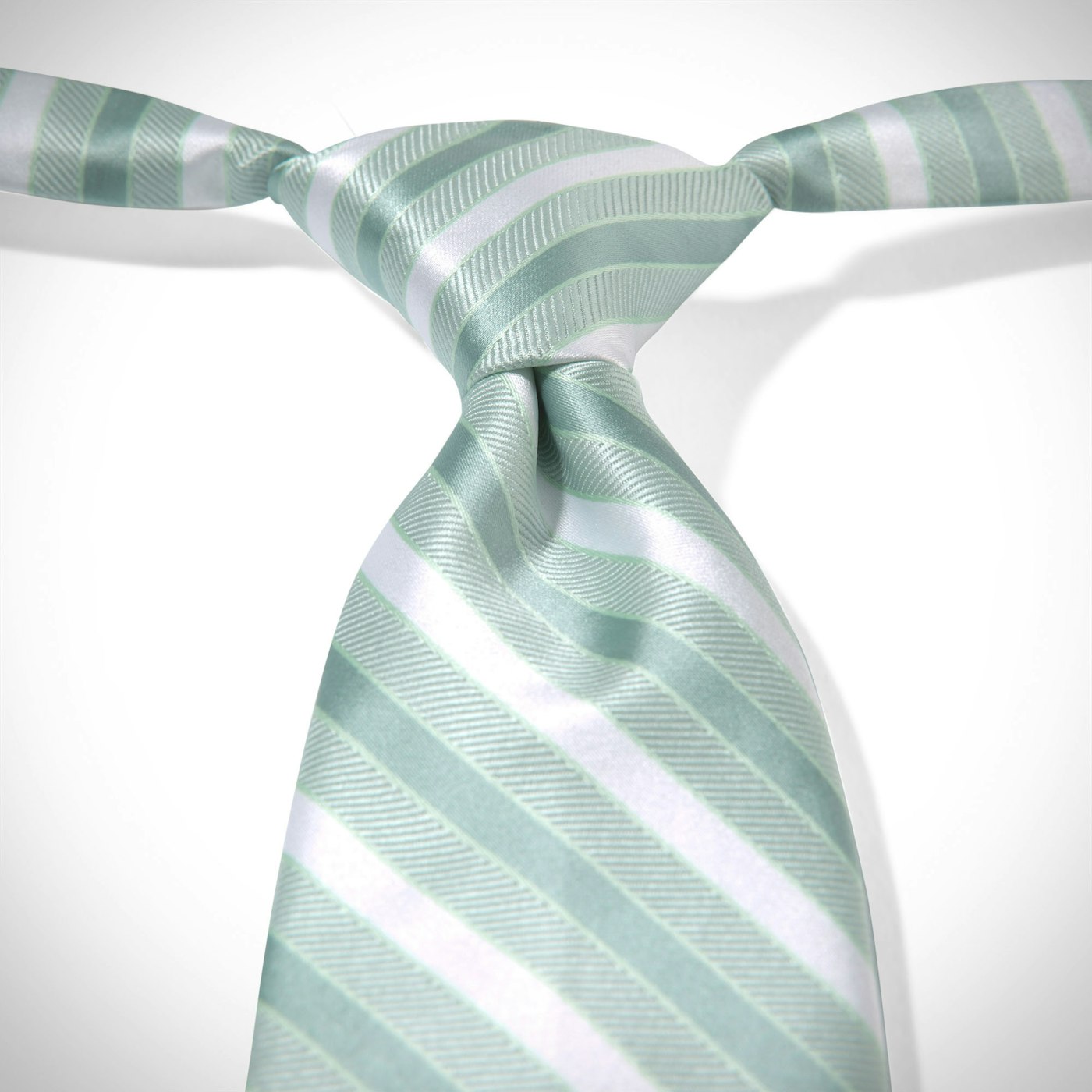 Mint Pre-Tied Striped Tie