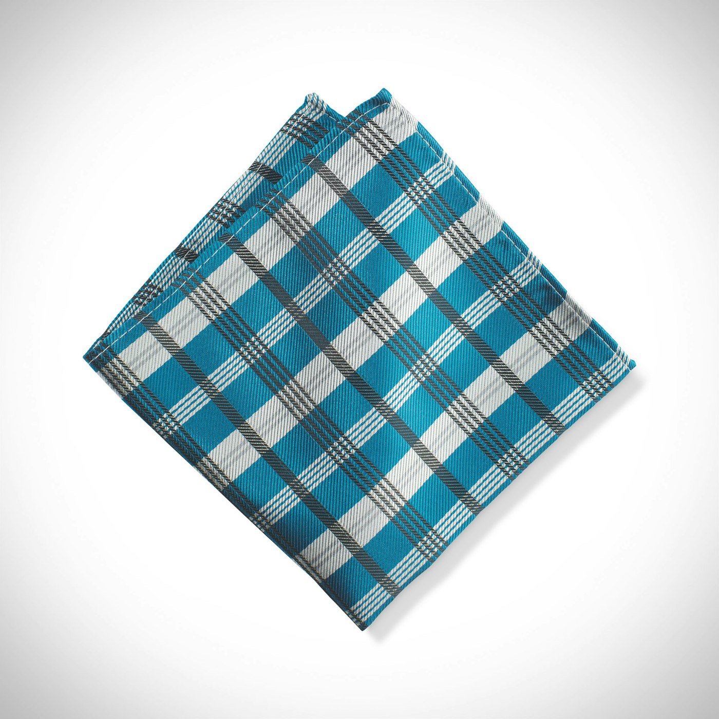 Pacific Plaid Pocket Square