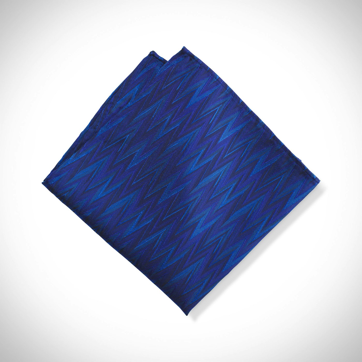 Royal Blue Zig Zag Pocket Square