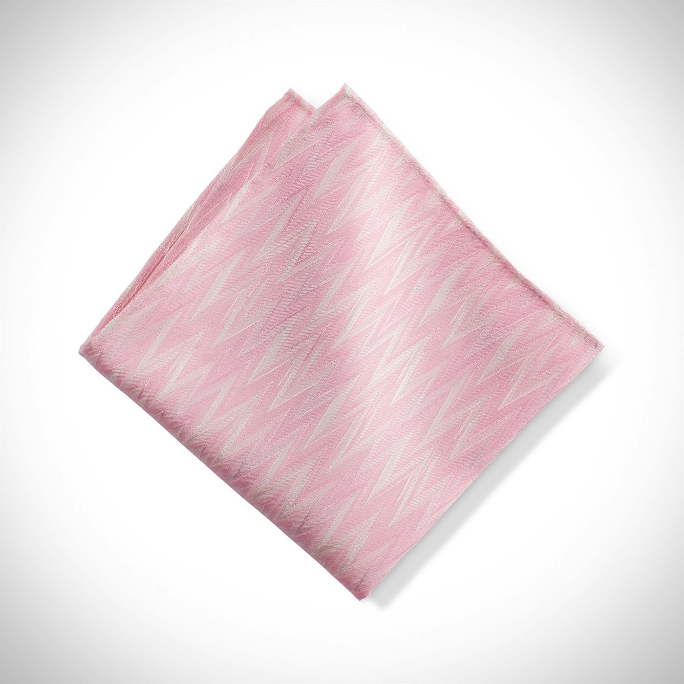Pink Zig Zag Pocket Square
