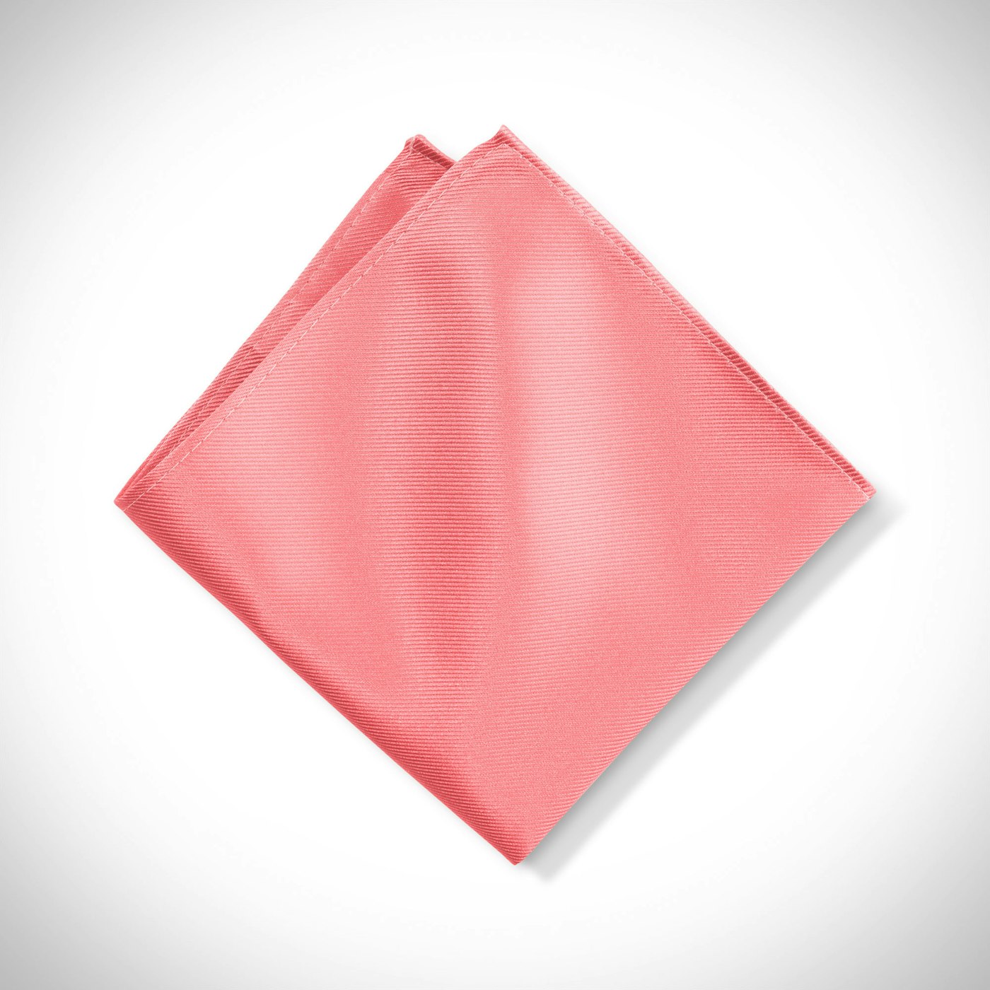 Coral Pocket Square