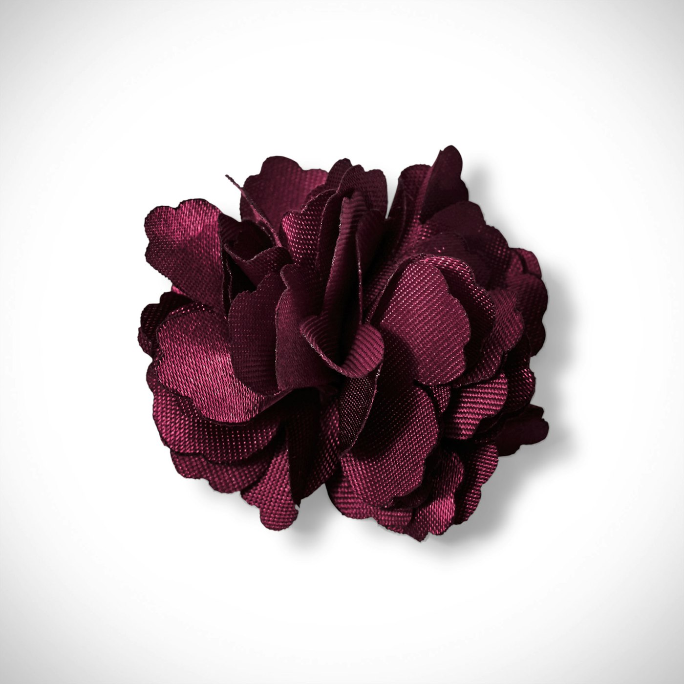 Wine Carnation Lapel Pin