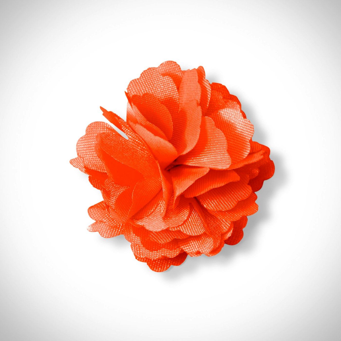 Dark Orange Carnation Lapel Pin
