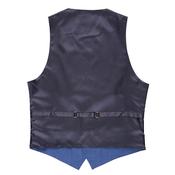 Mystic Blue Edge Lapel Suit Vest