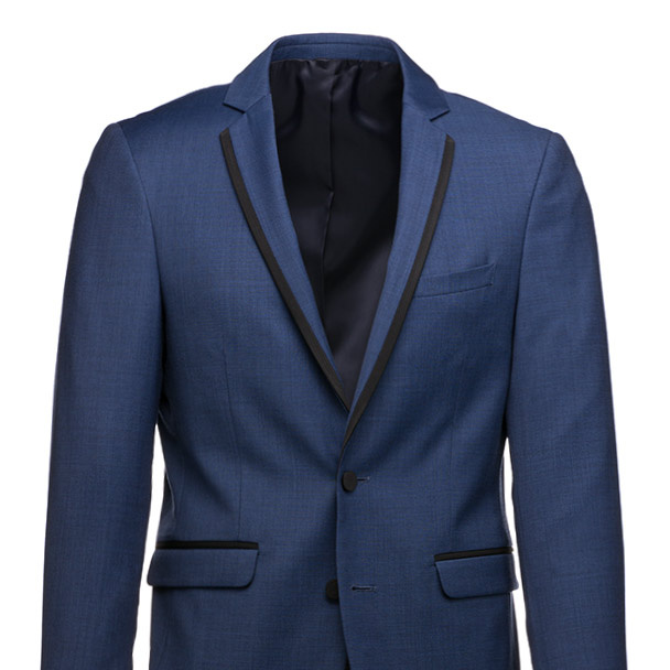 mystic blue edge lapel tuxedo