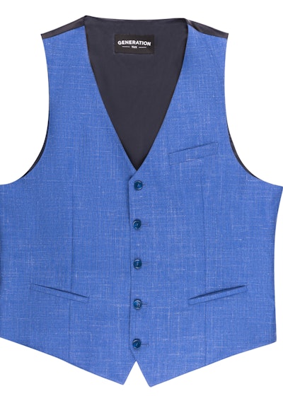 Indigo Blue Suit Vest