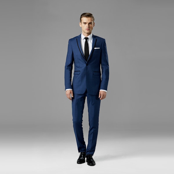 Mystic Blue Edge Lapel Tuxedo