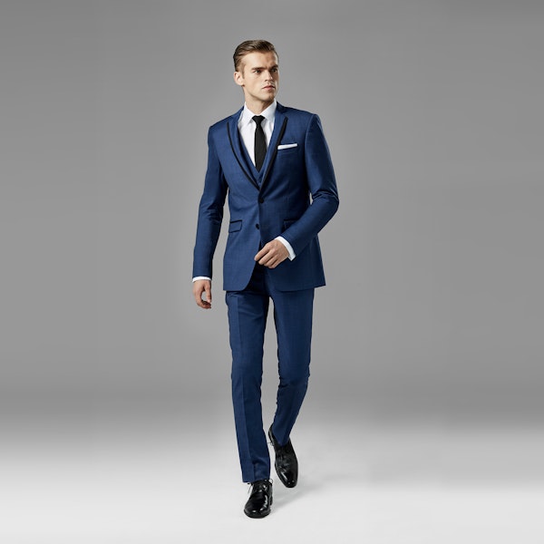 Mystic Blue Edge Lapel Tuxedo