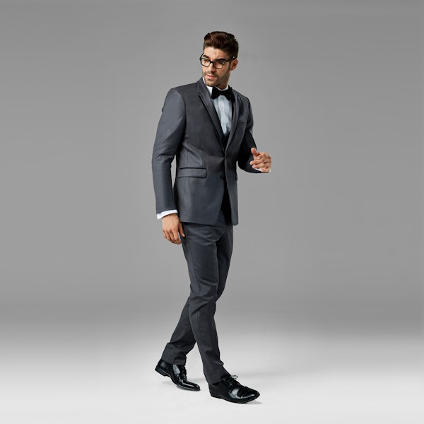 Charcoal Gray Tuxedo Rental | Notch Lapel Tuxedo