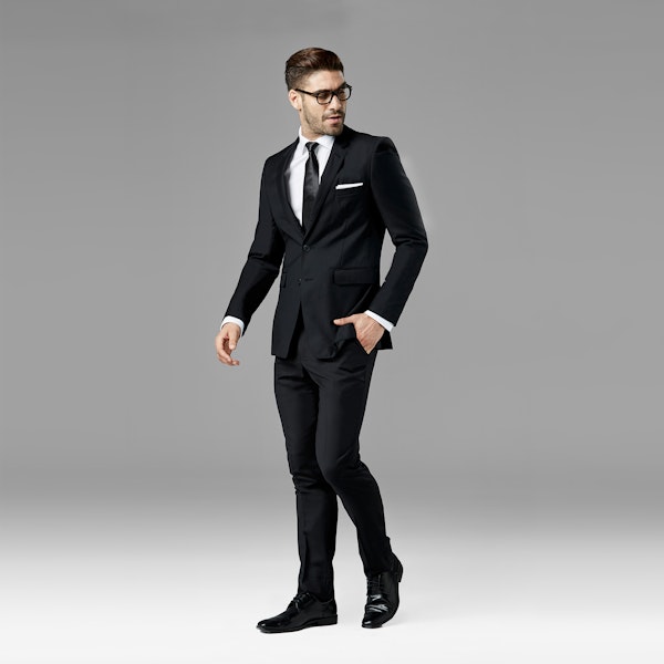 Black Notch Lapel Suit | Online Suit Rental | Generation Tux